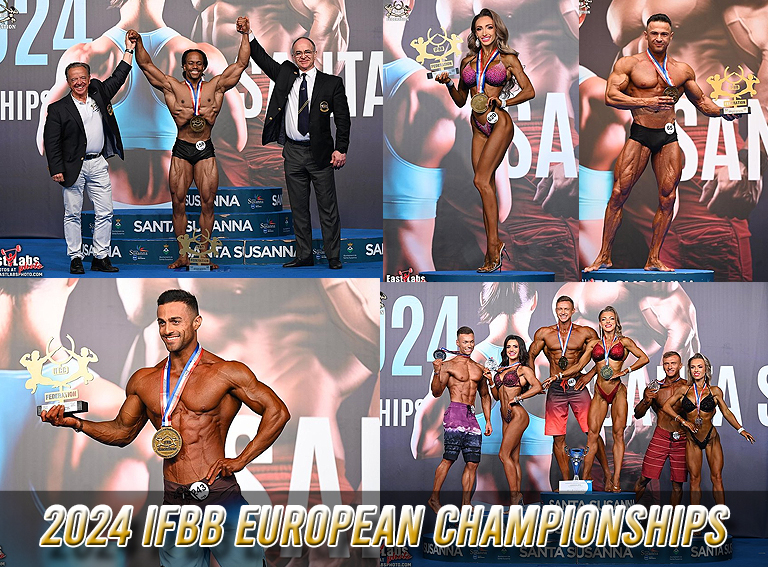 PORTADA IFBB EUROPEAN CHAMPIONSHIPS 2024 IN SANTA SUSANNA.